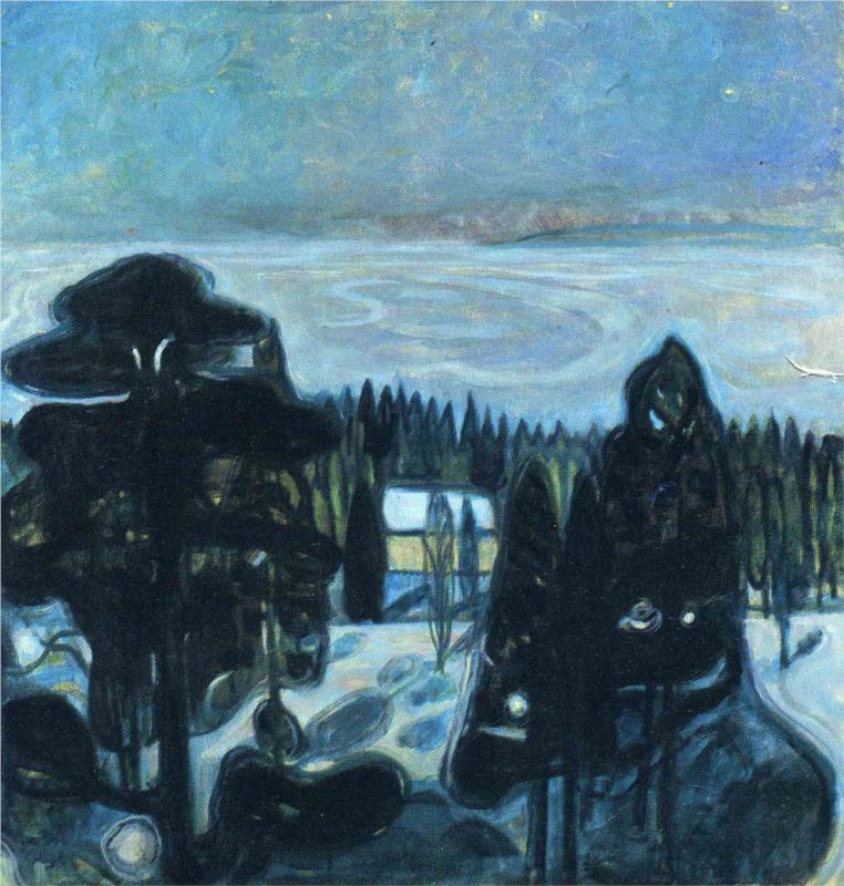 White Night, 1901 - Edvard Munch Painting